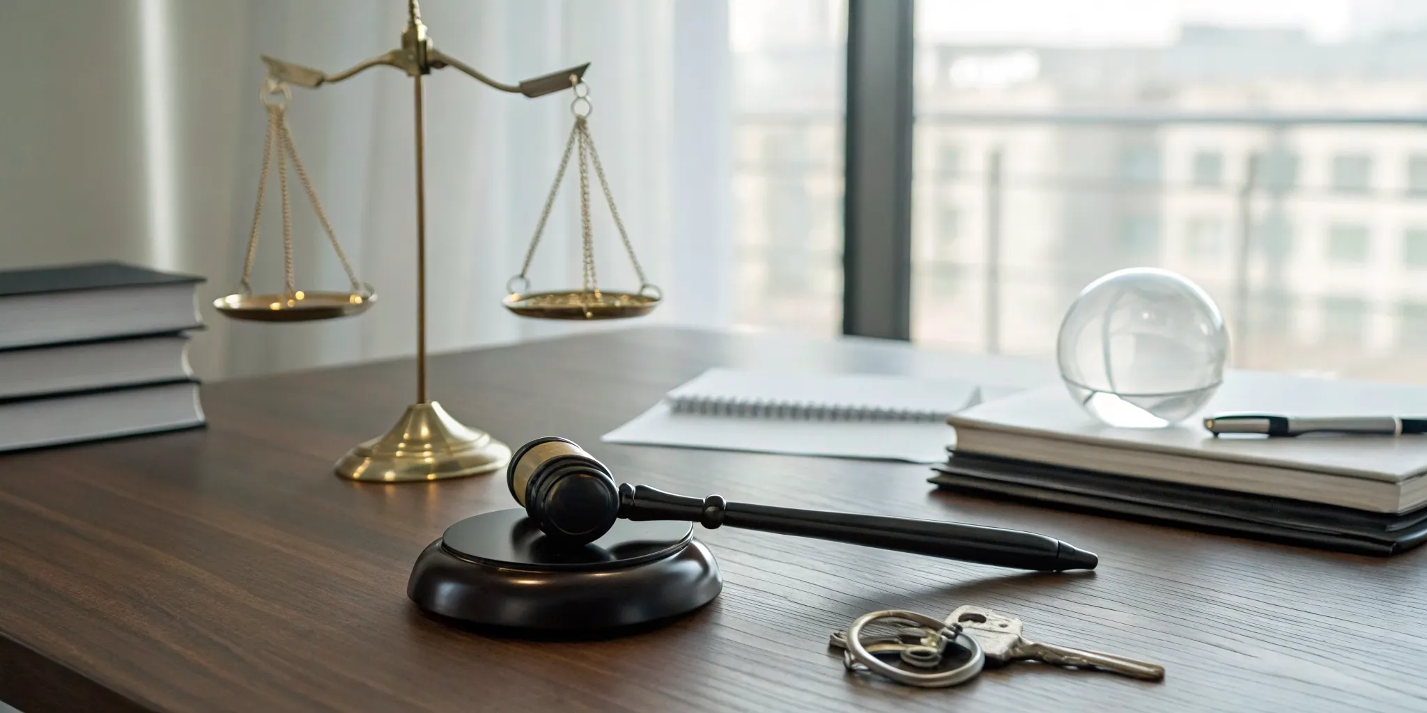 Gavel and scales of justice with law books detailing the penalties for a DWI in Virginia.