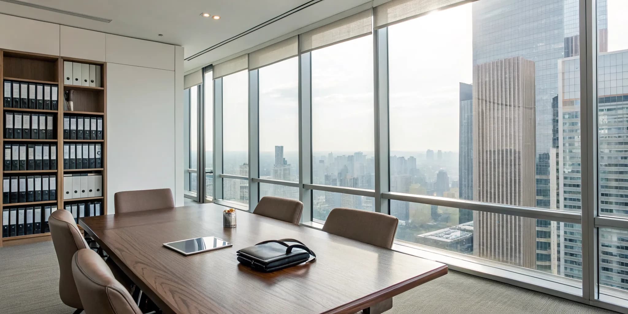 A conference room for a consultation with the best DWI lawyer.